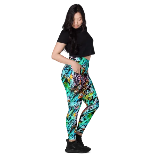 Color After Dark on a Leggings with Pockets