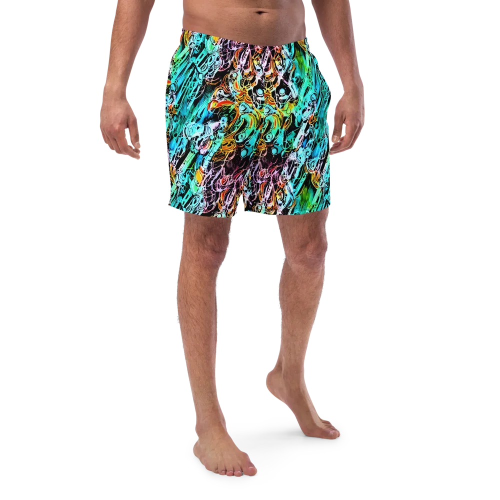 Color After Dark on Swim Trunks — Front