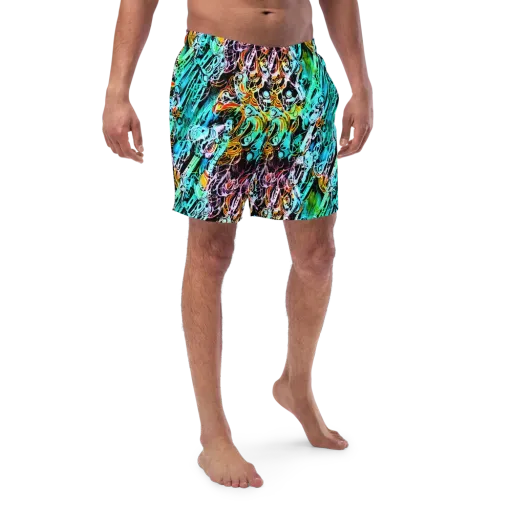 Color After Dark on a Swim Trunks