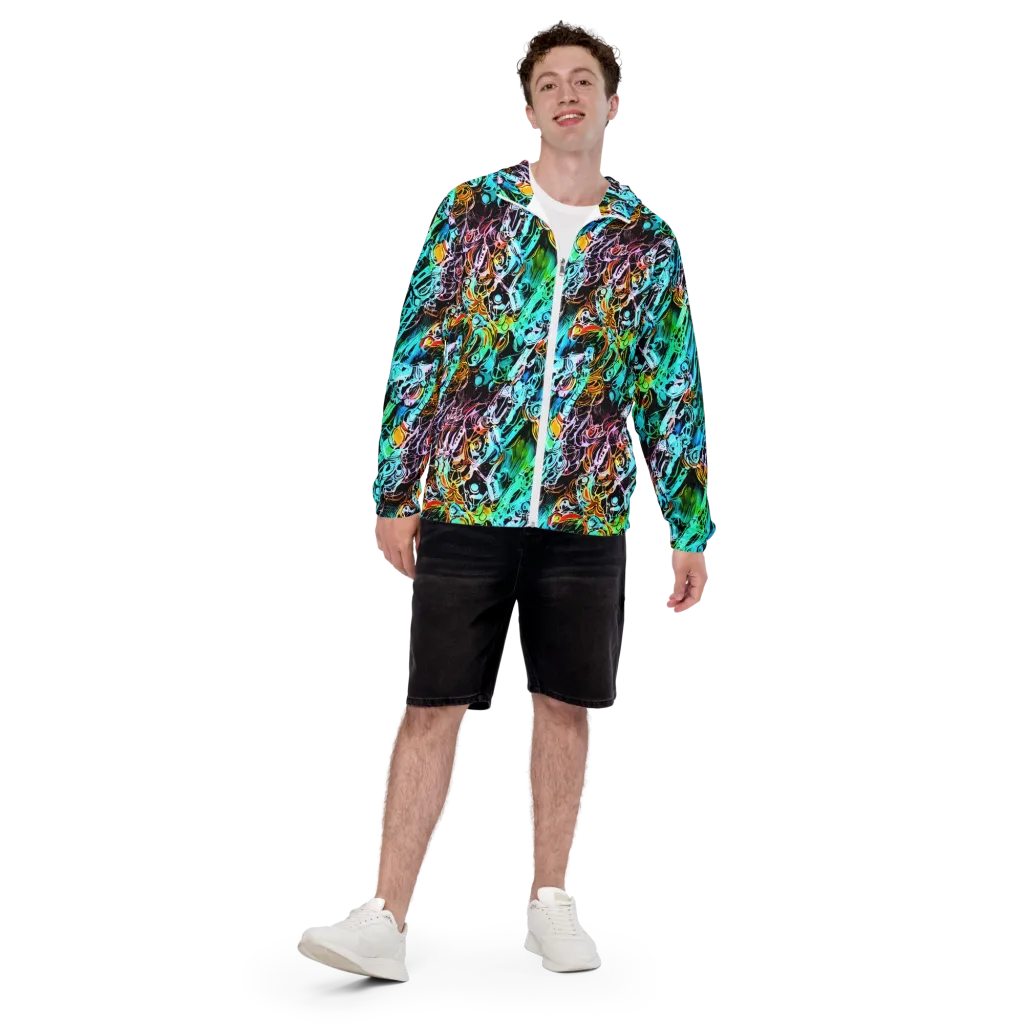 Color After Dark on Men's Windbreaker — Front