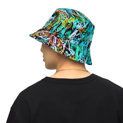 Color After Dark on a Reversible Bucket Hat