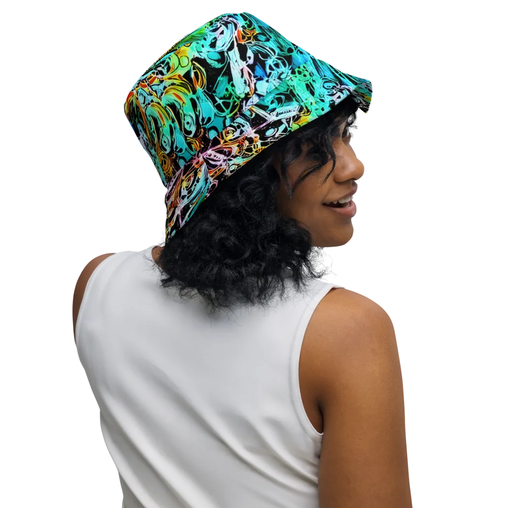 Color After Dark on Reversible Bucket Hat — Right Outside