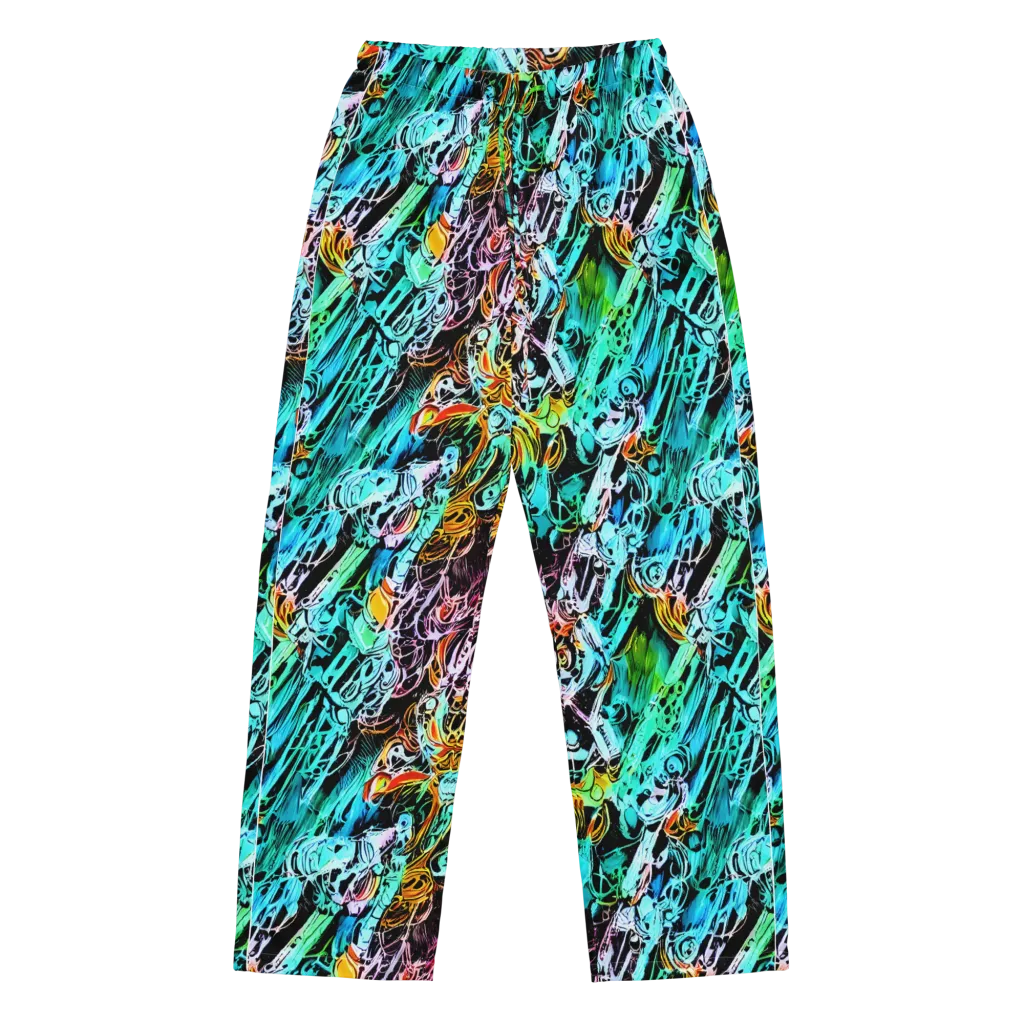 Color After Dark on Women's Pajama Pants — Front