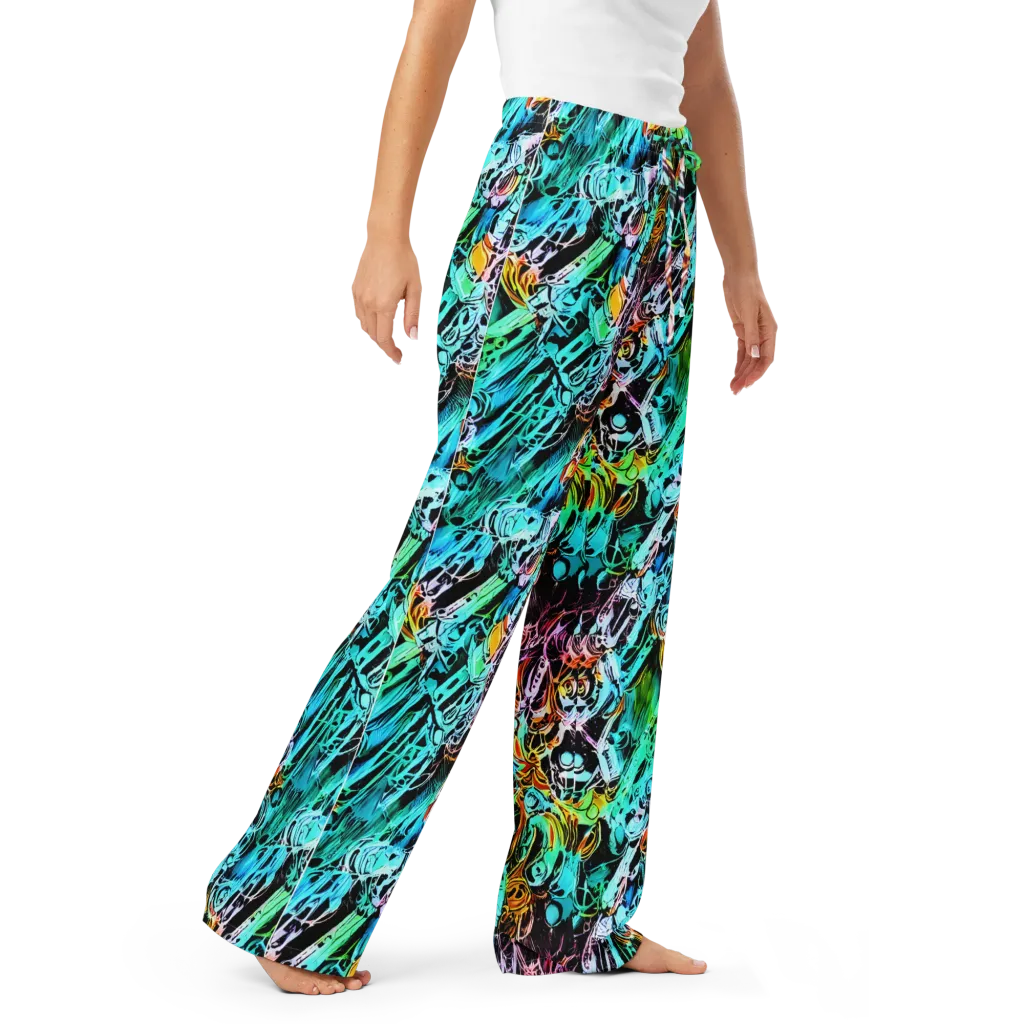 Color After Dark on Women's Pajama Pants — Right Front