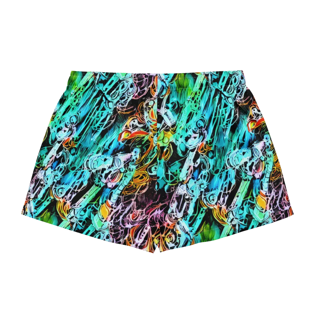 Color After Dark on Women's Pajama Shorts — Back