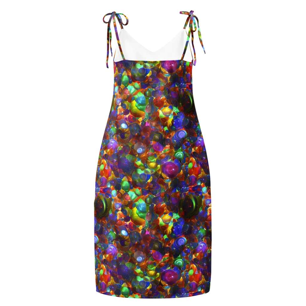 Prismatic Pebble Riot on Slip Dress — Back