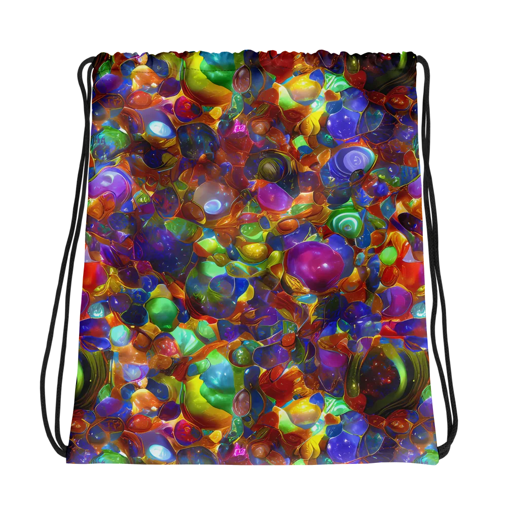 Prismatic Pebble Riot on Drawstring Bag — Photo