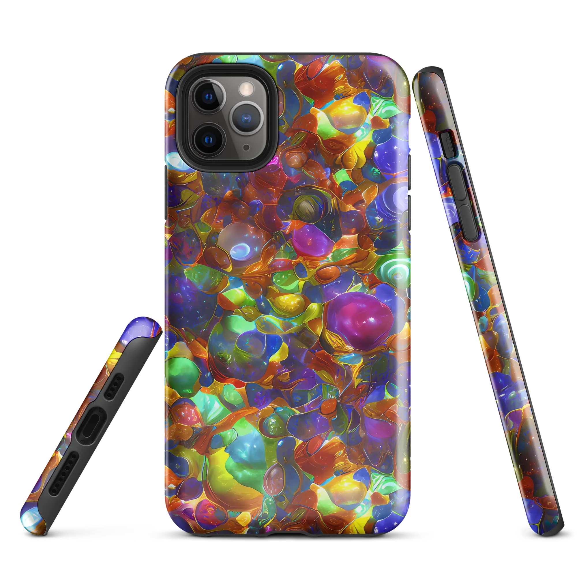 Prismatic Pebble Riot on Tough Case for iPhone® — Front