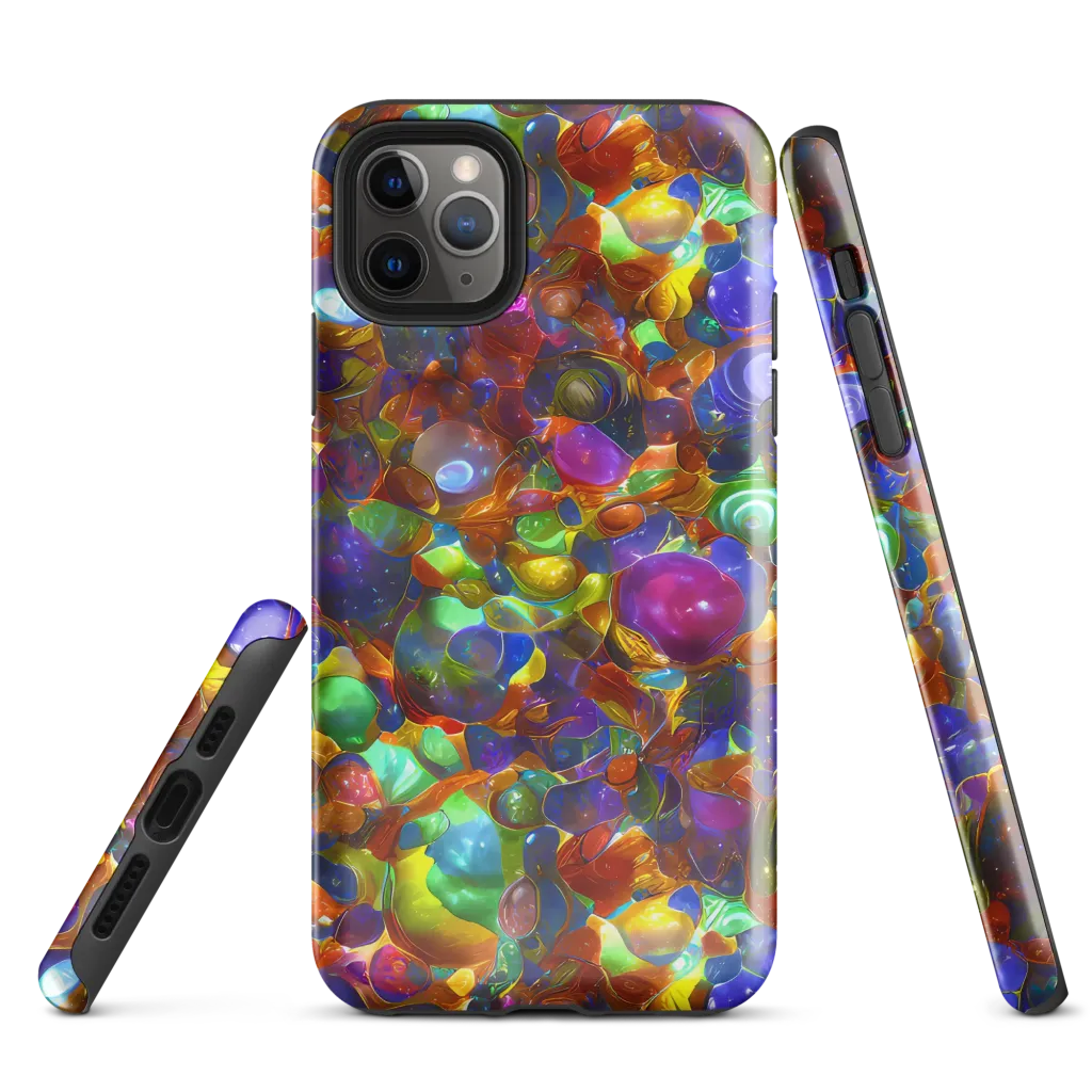 Prismatic Pebble Riot on Tough Case for iPhone® — Front