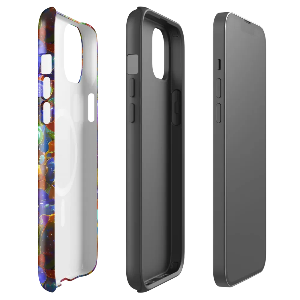 Prismatic Pebble Riot on MagSafe Tough Case for iPhone® — Front
