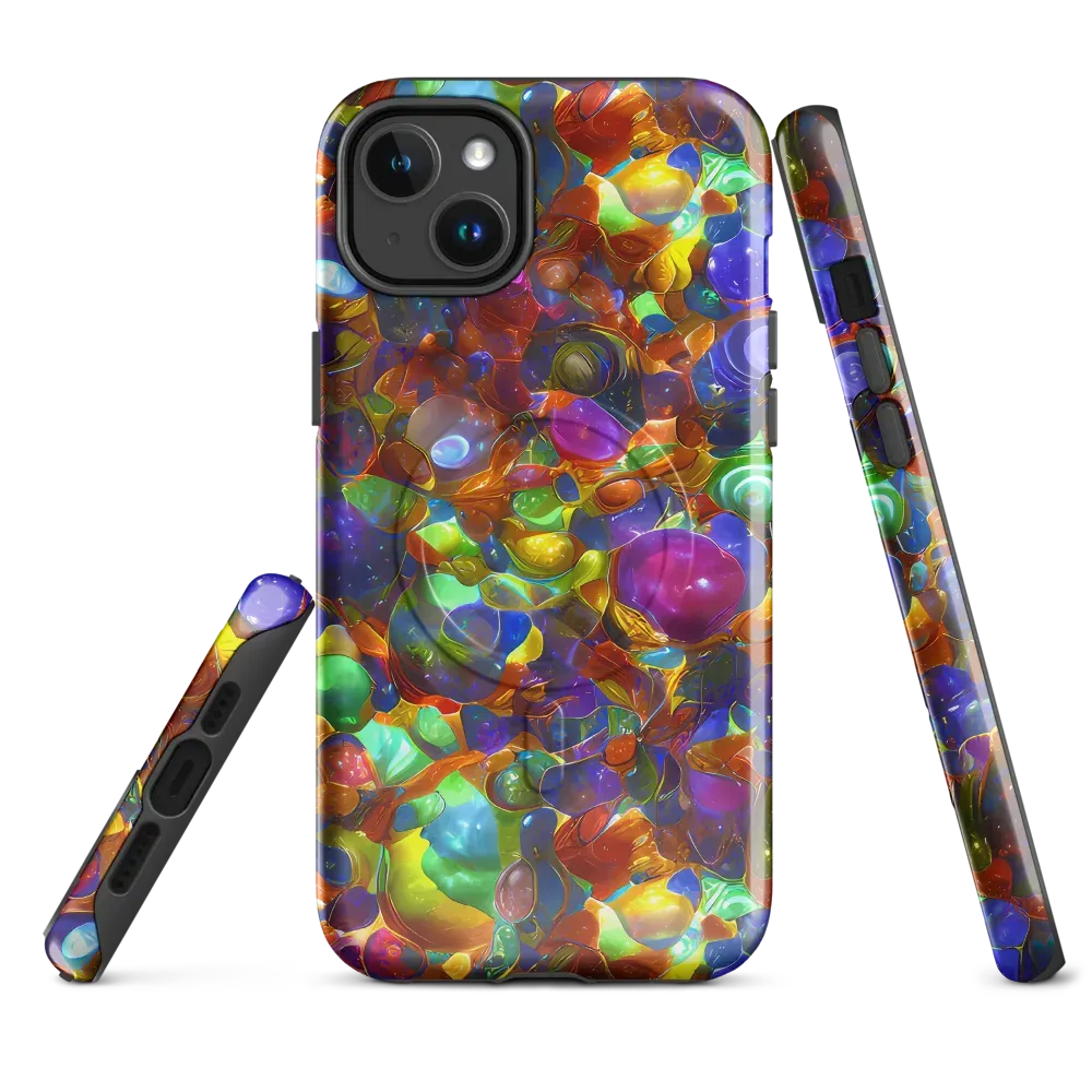 Prismatic Pebble Riot on MagSafe Tough Case for iPhone® — Front