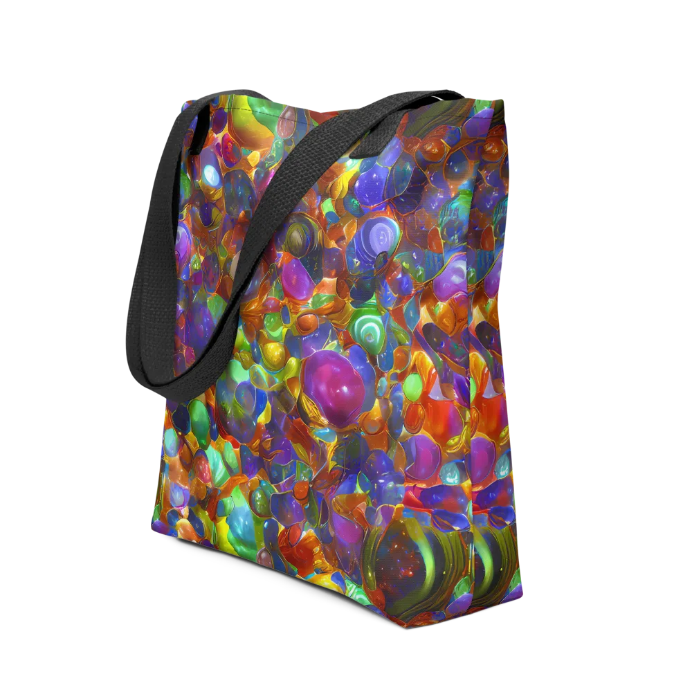 Prismatic Pebble Riot on Tote Bag — Front