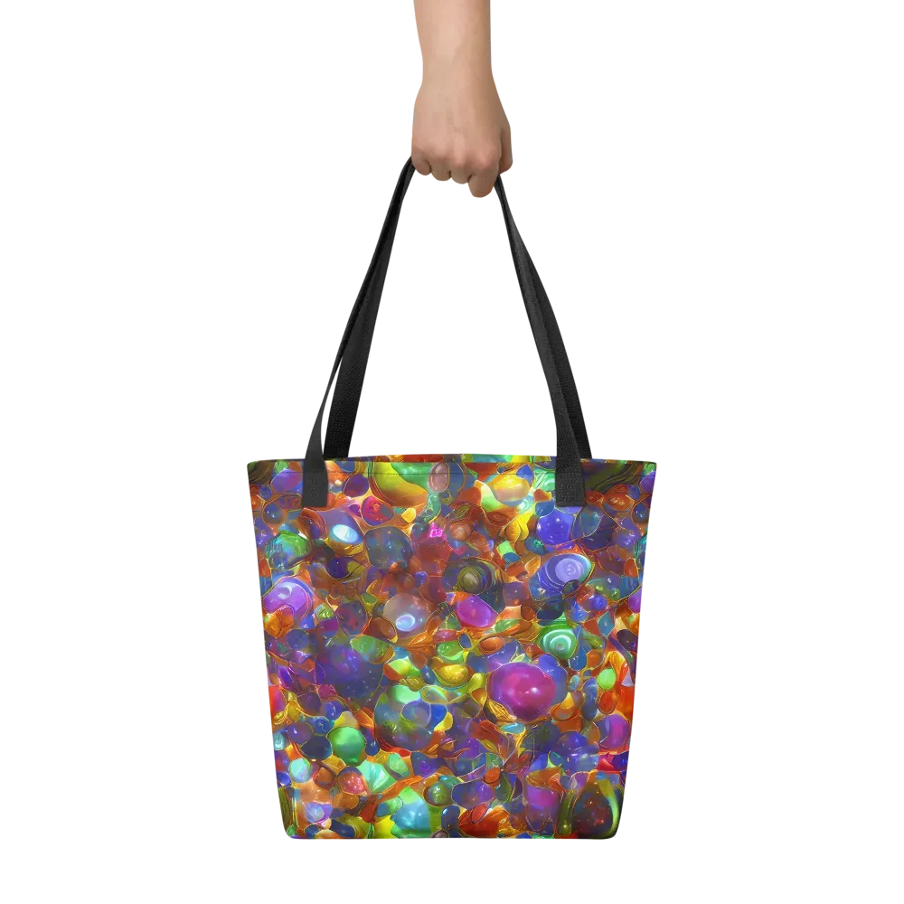 Prismatic Pebble Riot on Tote Bag — Front