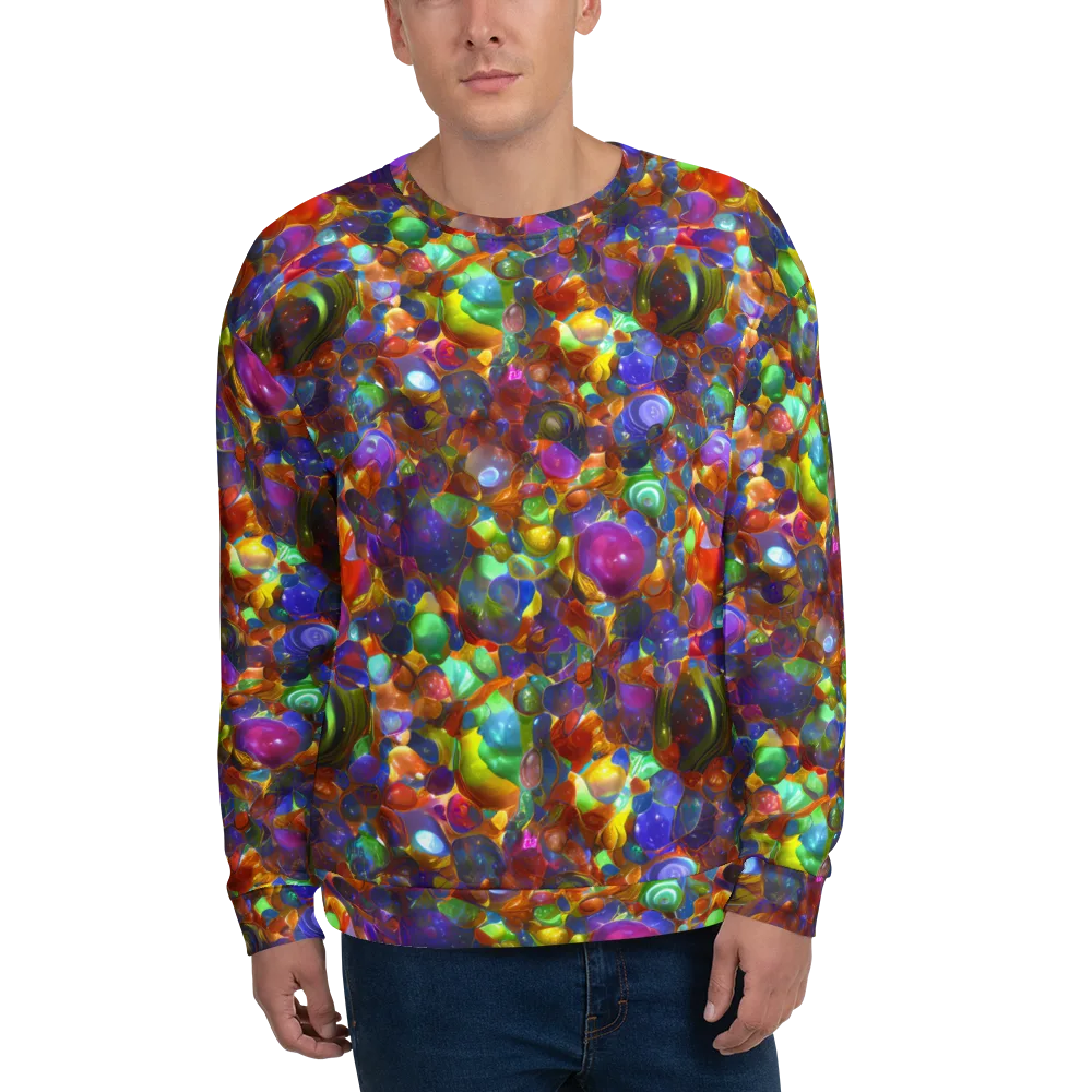 Prismatic Pebble Riot on Sweatshirt — Front