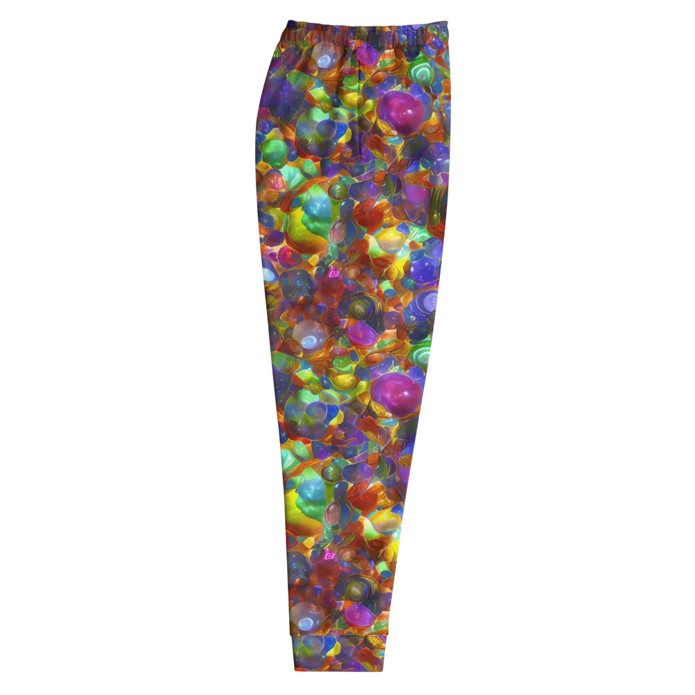 Prismatic Pebble Riot on Men's Joggers — Right
