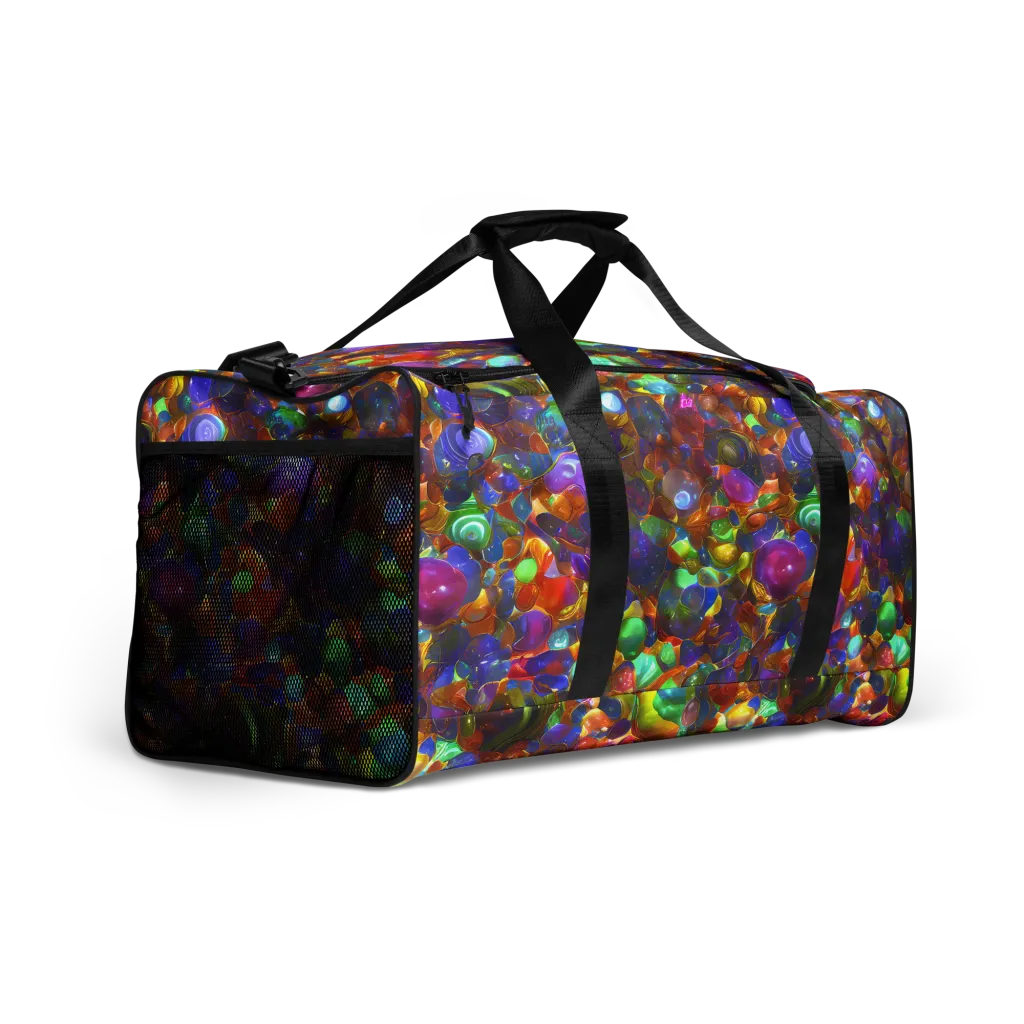 Prismatic Pebble Riot on Duffle Bag — Right Front