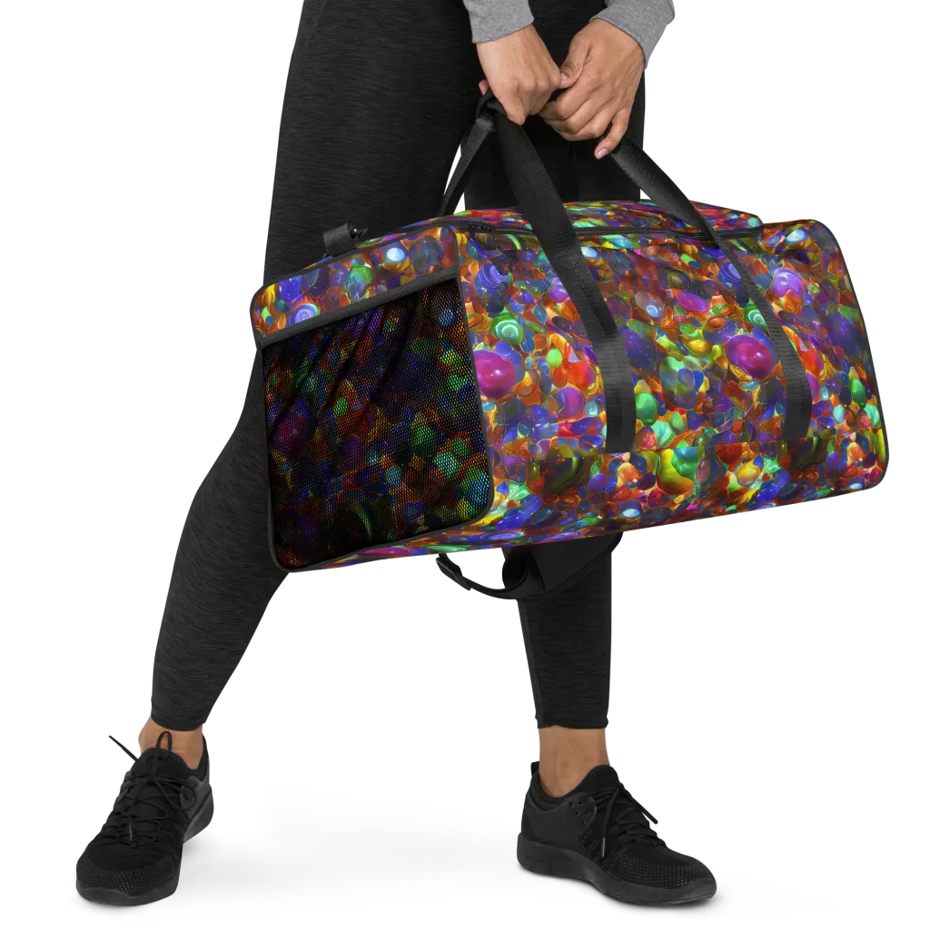 Prismatic Pebble Riot on Duffle Bag — Right Front