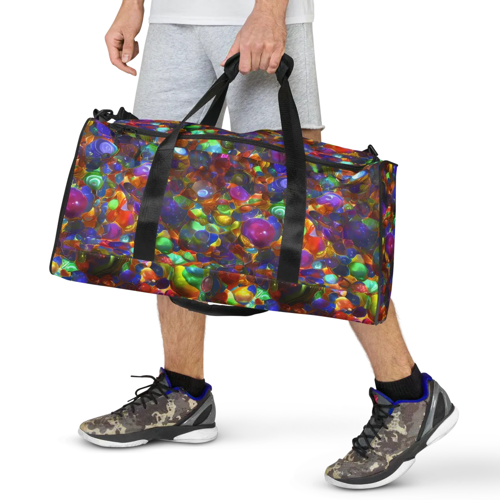 Prismatic Pebble Riot on Duffle Bag — Front