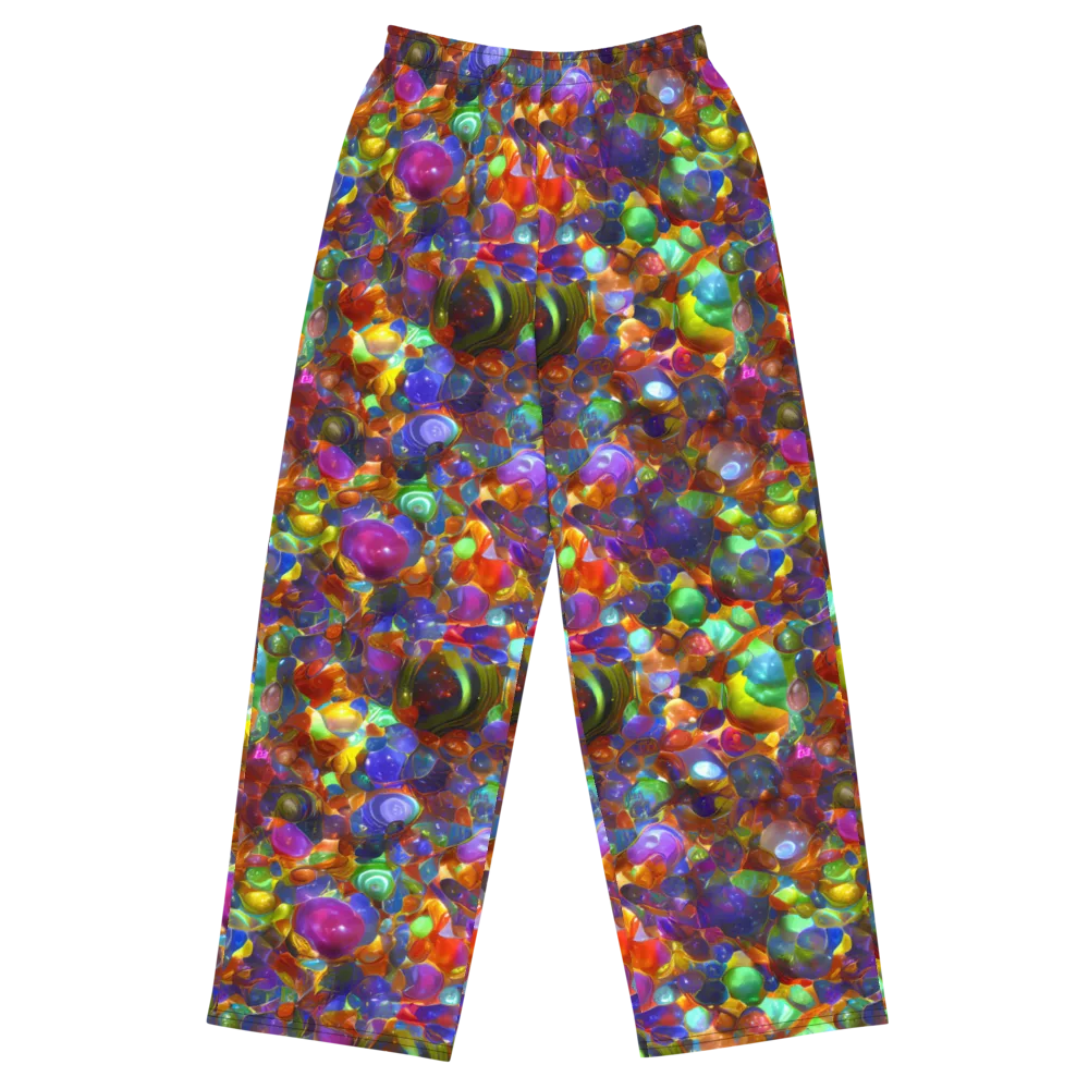 Prismatic Pebble Riot on Wide-Leg Pants — Front