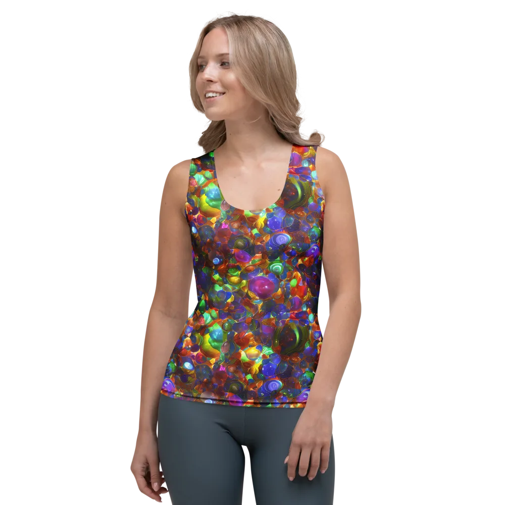 Prismatic Pebble Riot on Women's Tank Top — Front