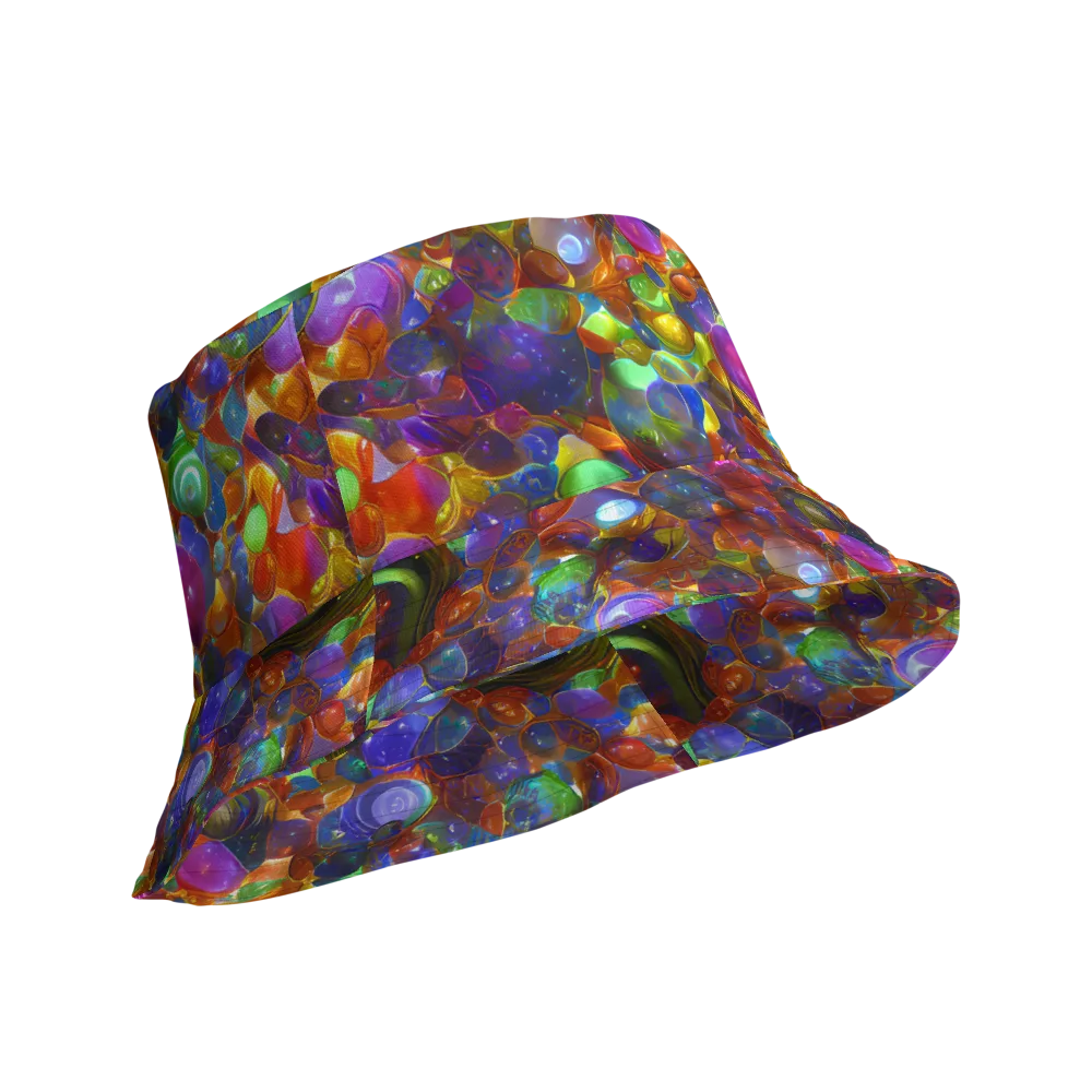 Prismatic Pebble Riot on Reversible Bucket Hat — Product details Outside