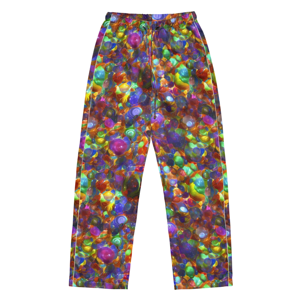 Prismatic Pebble Riot on Women's Pajama Pants — Front