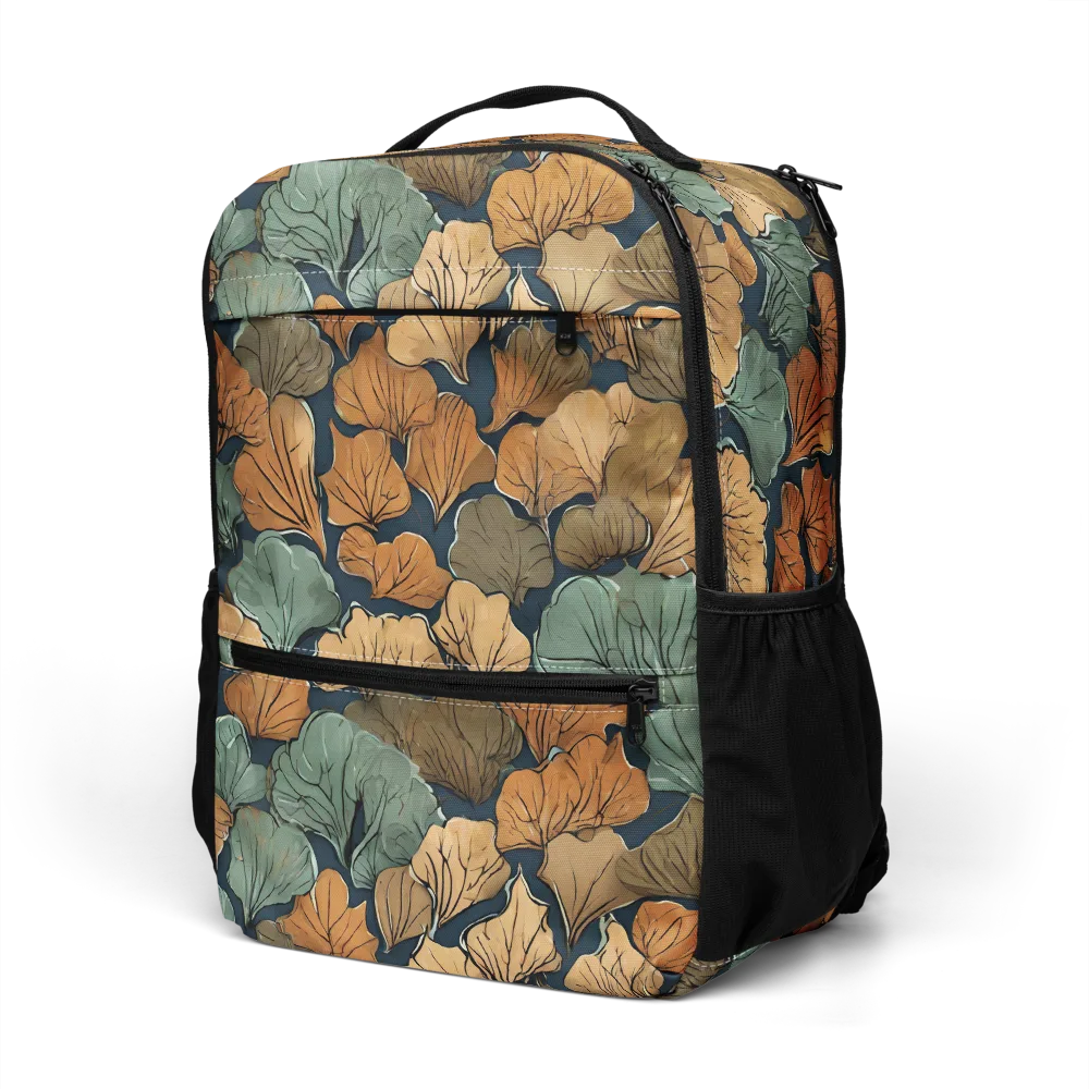 Midnight Foliage on Utility Backpack — Left Front