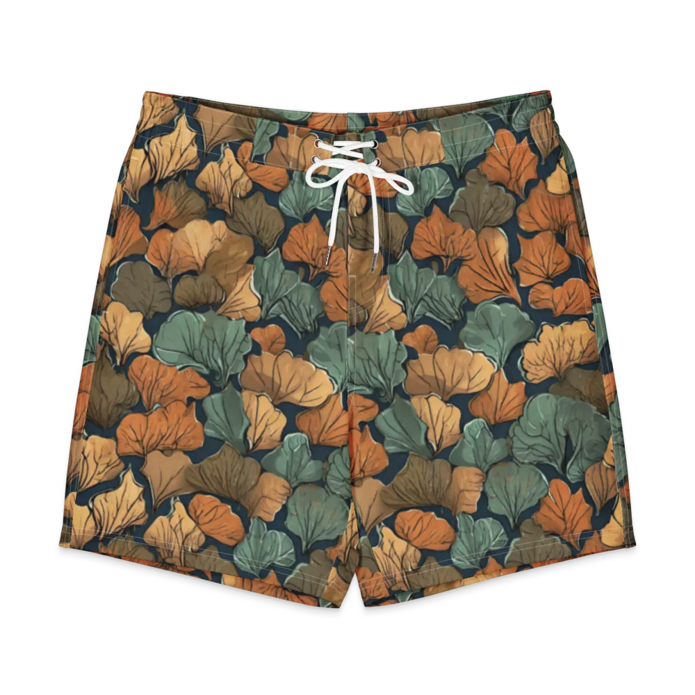 Midnight Foliage on Men's Board Shorts — Front