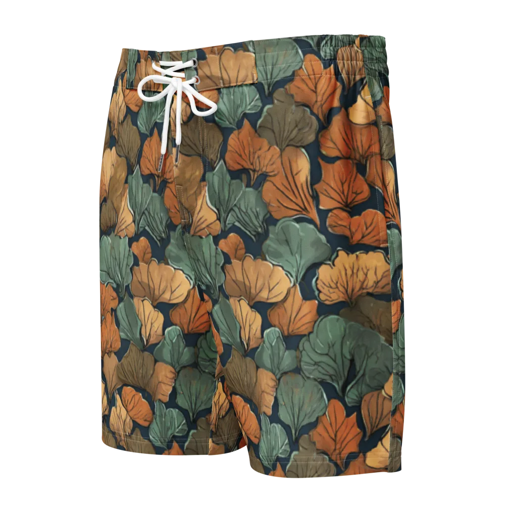Midnight Foliage on Men's Board Shorts — Front