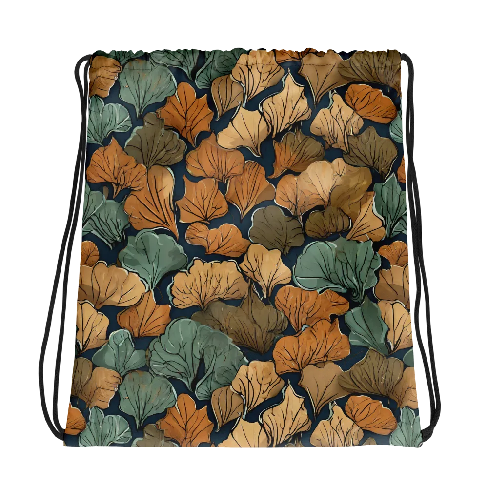 Midnight Foliage on Drawstring Bag — Photo