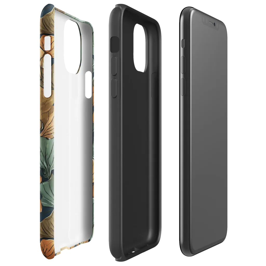 Midnight Foliage on Tough Case for iPhone® — Right