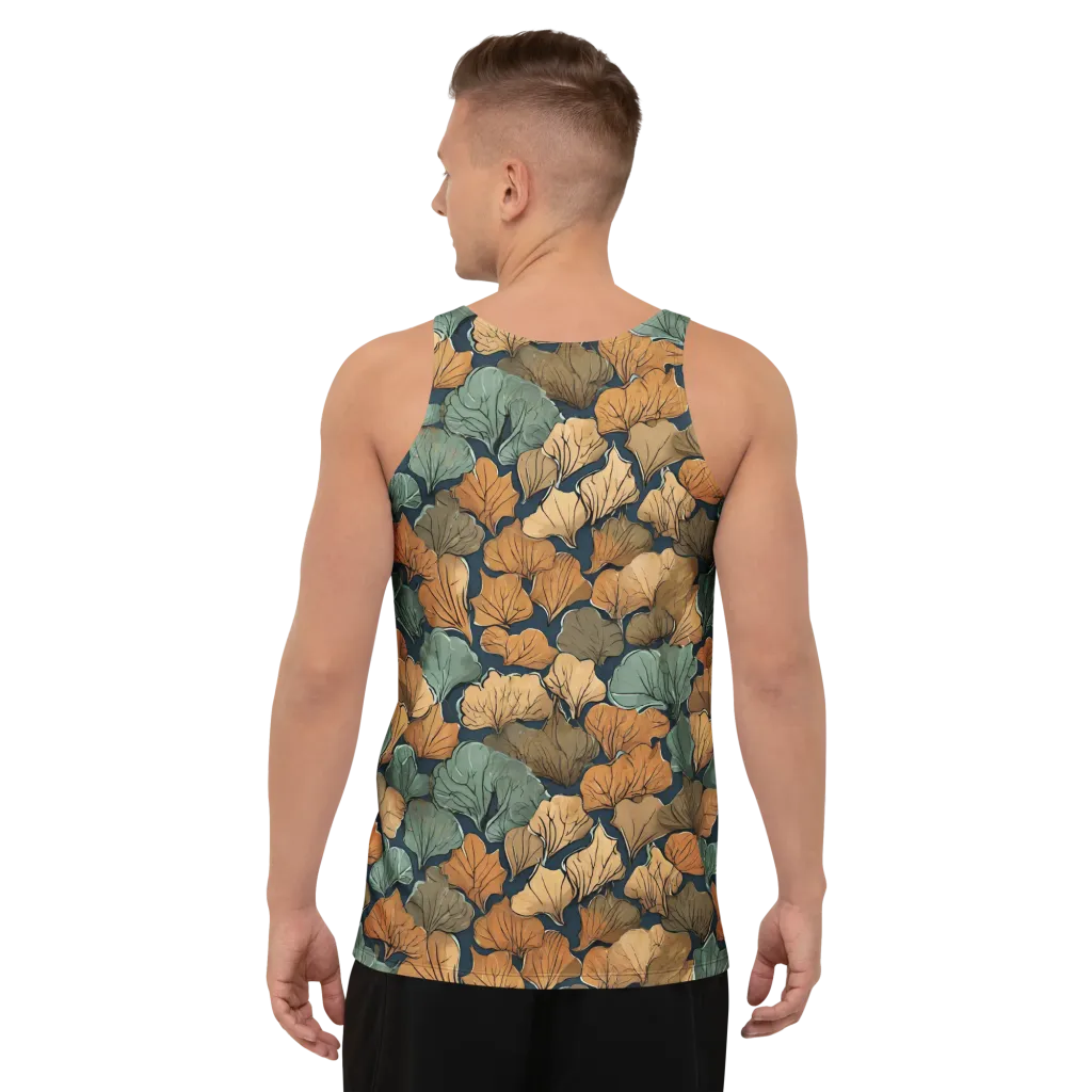 Midnight Foliage on Men's Tank Top — Back