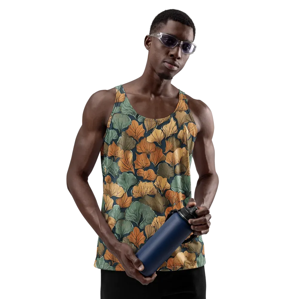 Midnight Foliage on Men's Tank Top — Front
