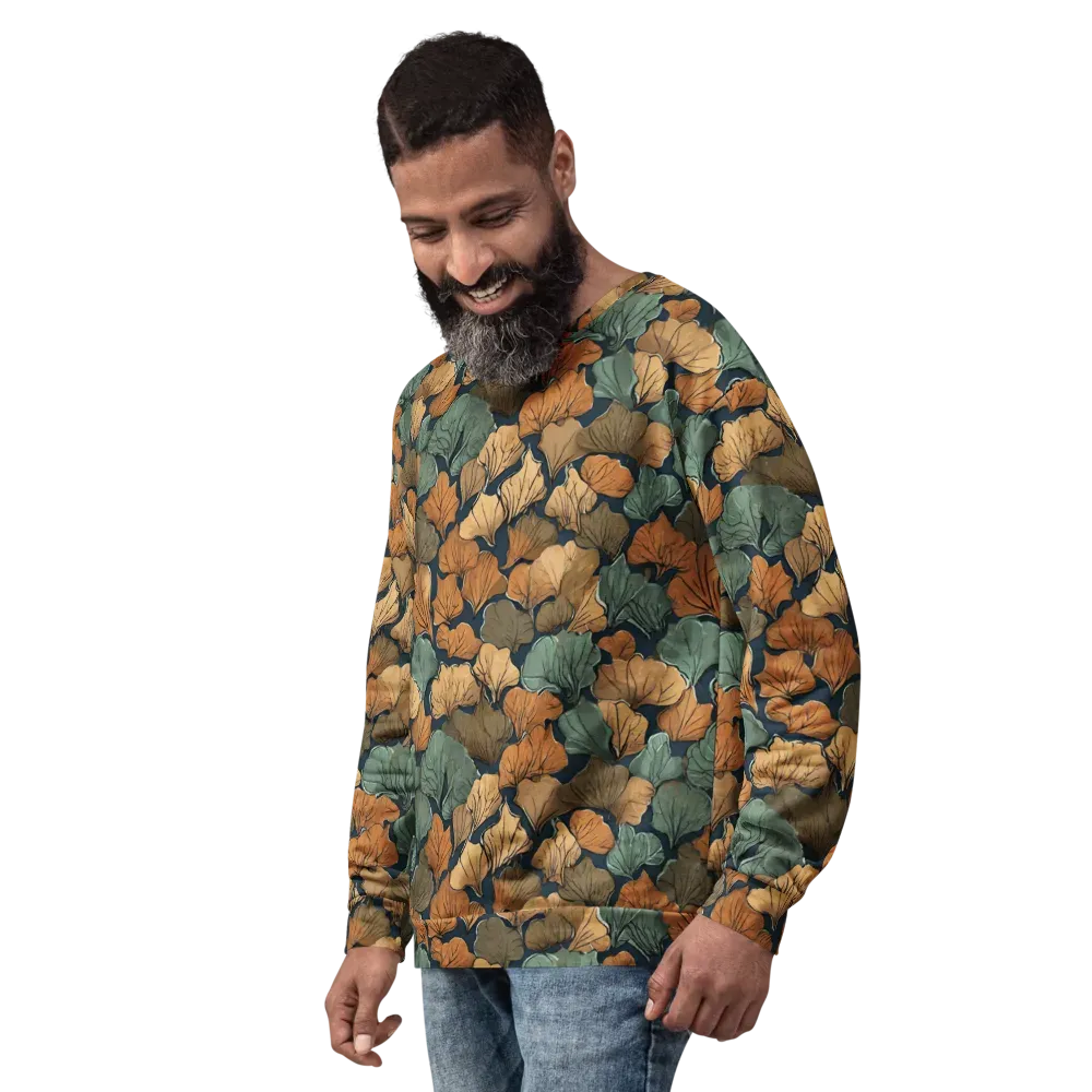 Midnight Foliage on Sweatshirt — Left Front