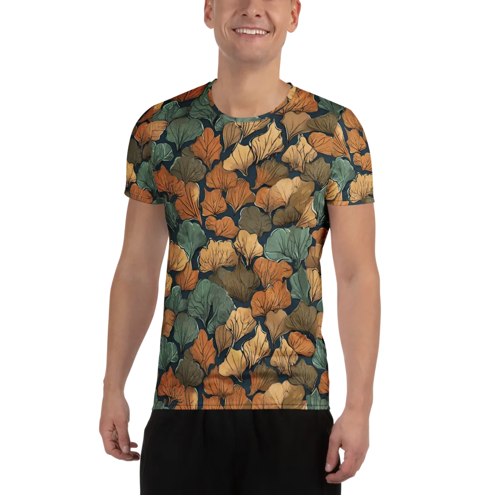 Midnight Foliage on Men's Athletic T-Shirt — Front