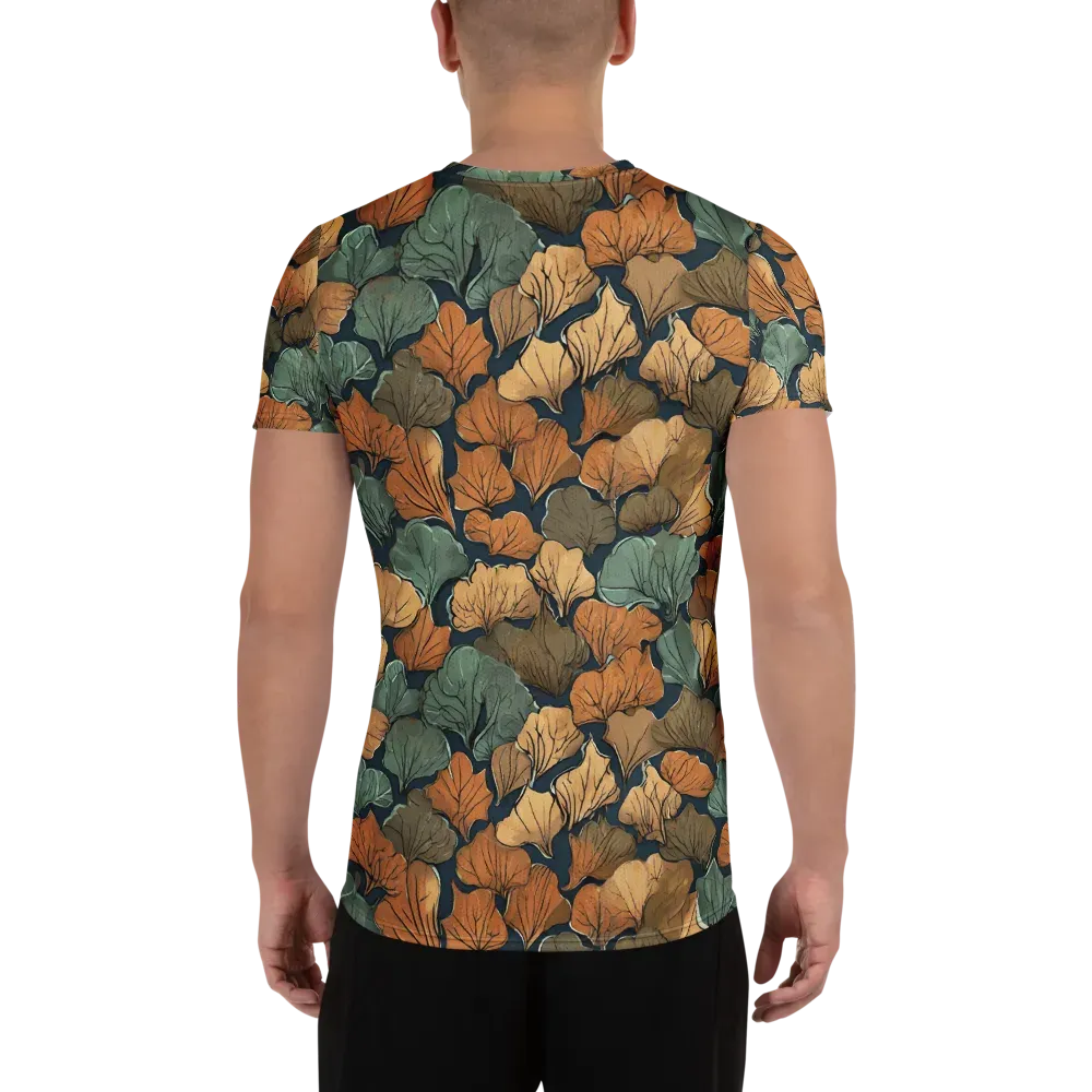 Midnight Foliage on Men's Athletic T-Shirt — Back