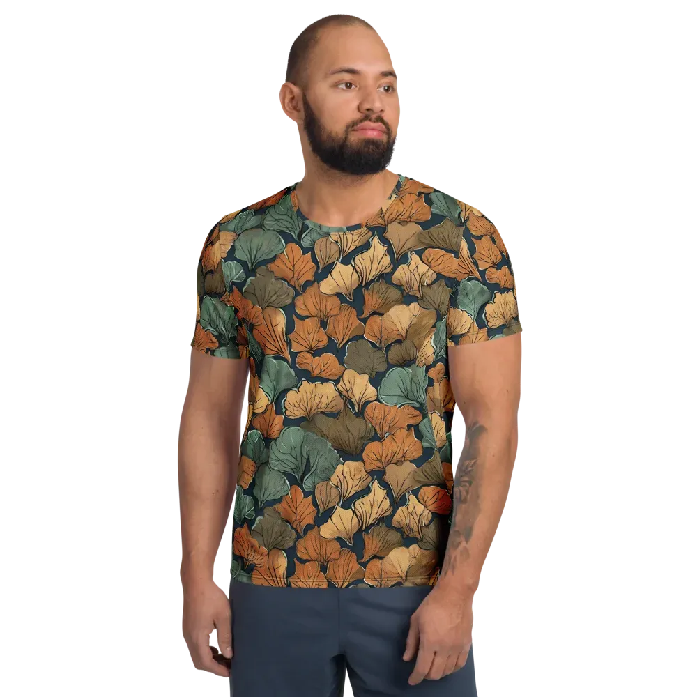 Midnight Foliage on Men's Athletic T-Shirt — Front