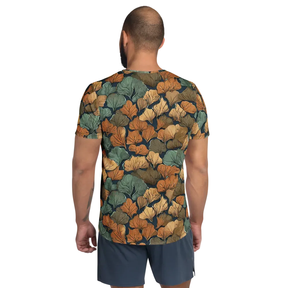 Midnight Foliage on Men's Athletic T-Shirt — Back