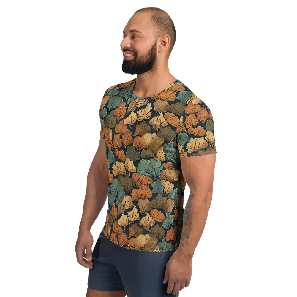 Midnight Foliage on Men's Athletic T-Shirt — Left