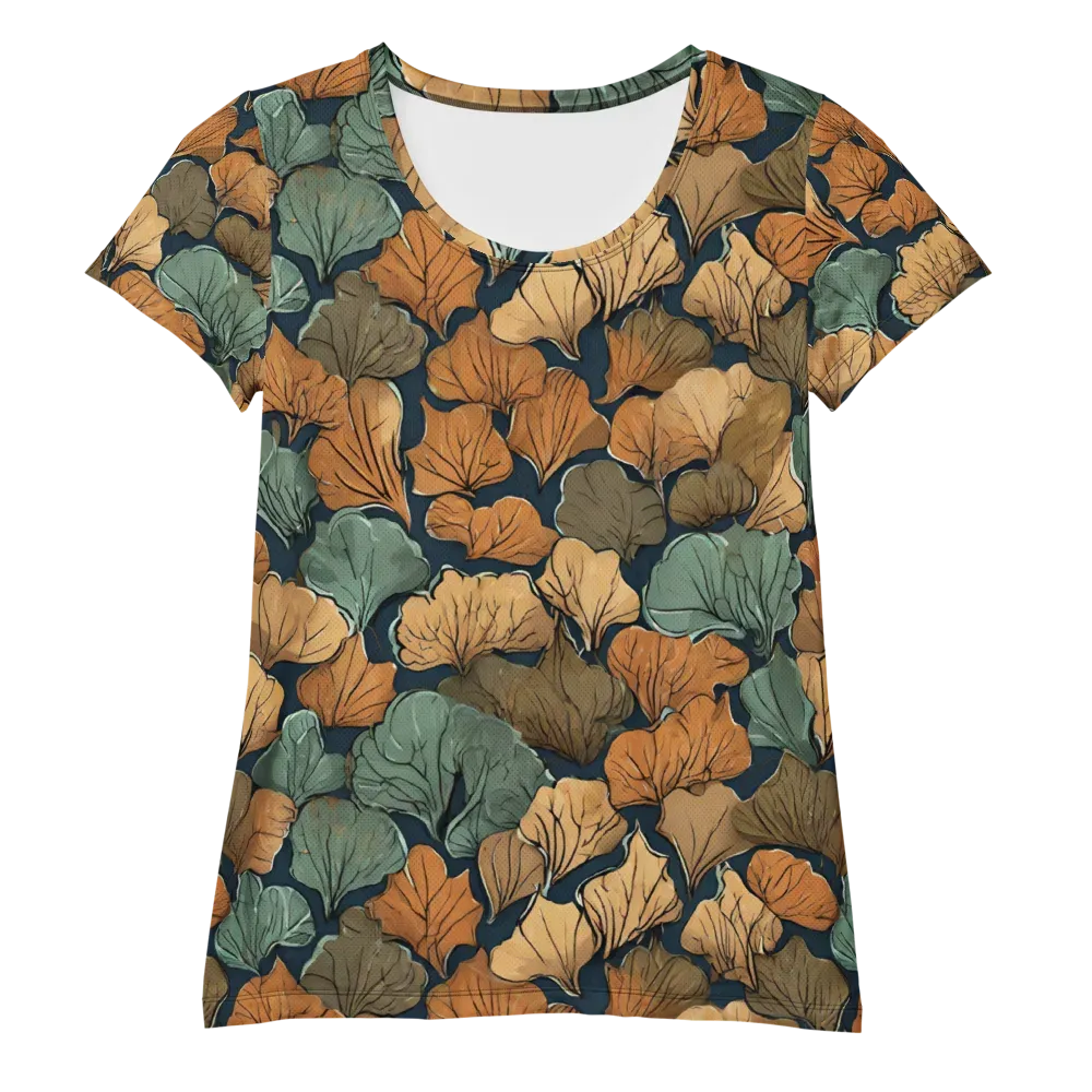 Midnight Foliage on Women's Athletic T-Shirt — Front