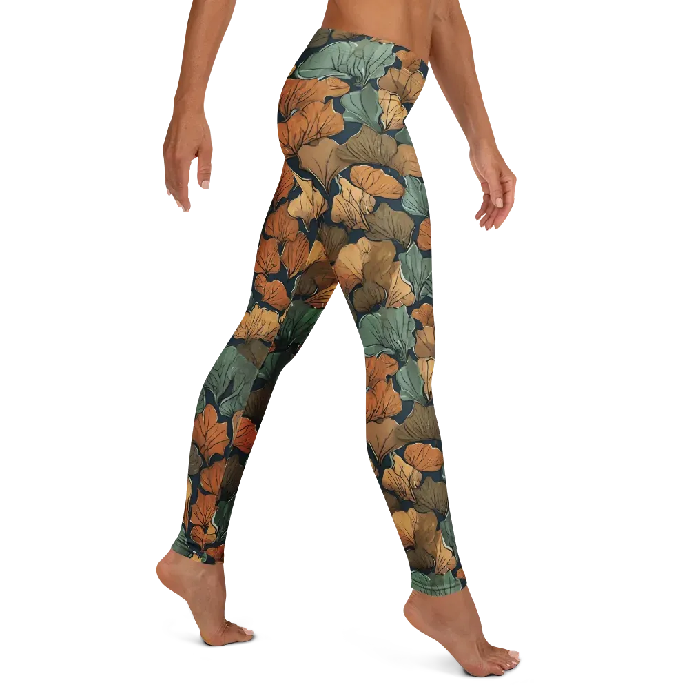 Midnight Foliage on Leggings — Right