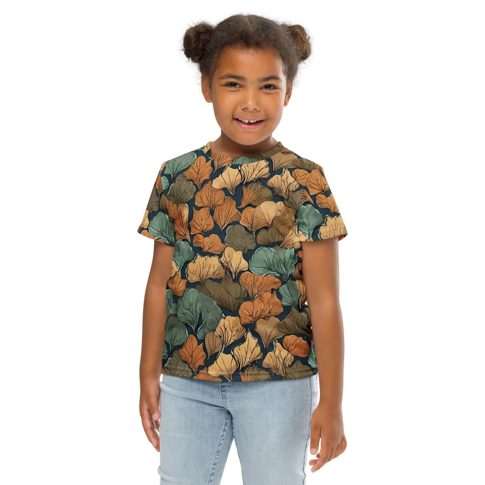 Midnight Foliage on Kids Crew Neck T-Shirt — Front