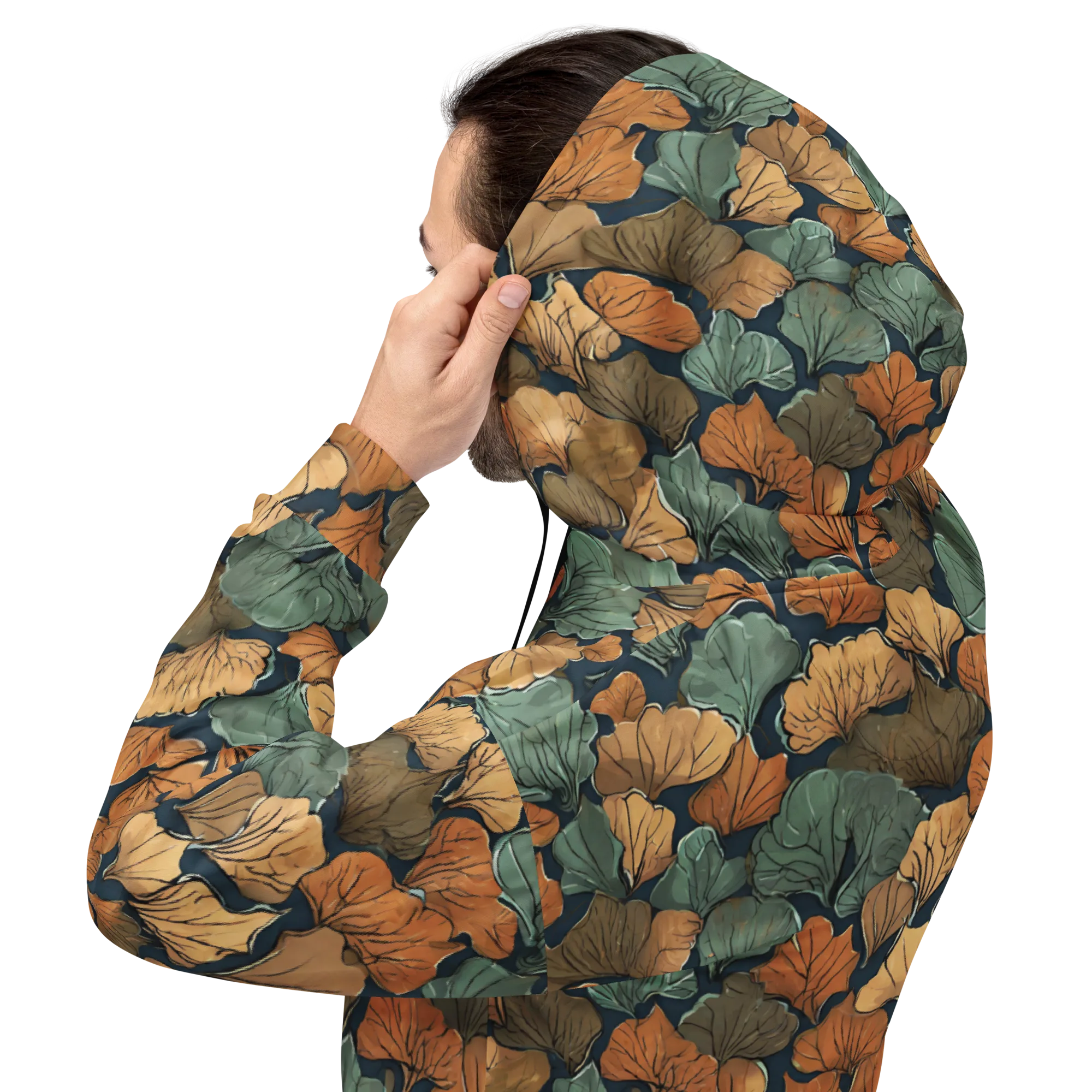 Midnight Foliage on Hoodie — Back