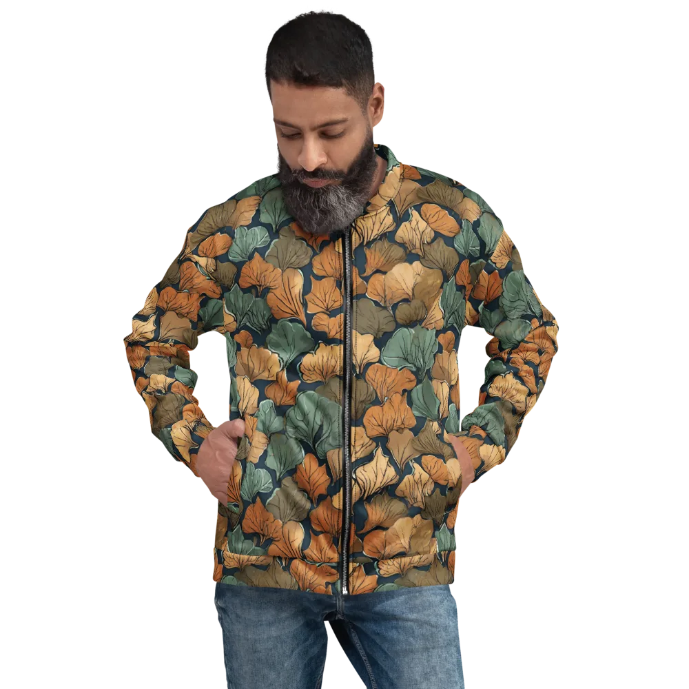 Midnight Foliage on Bomber Jacket — Front