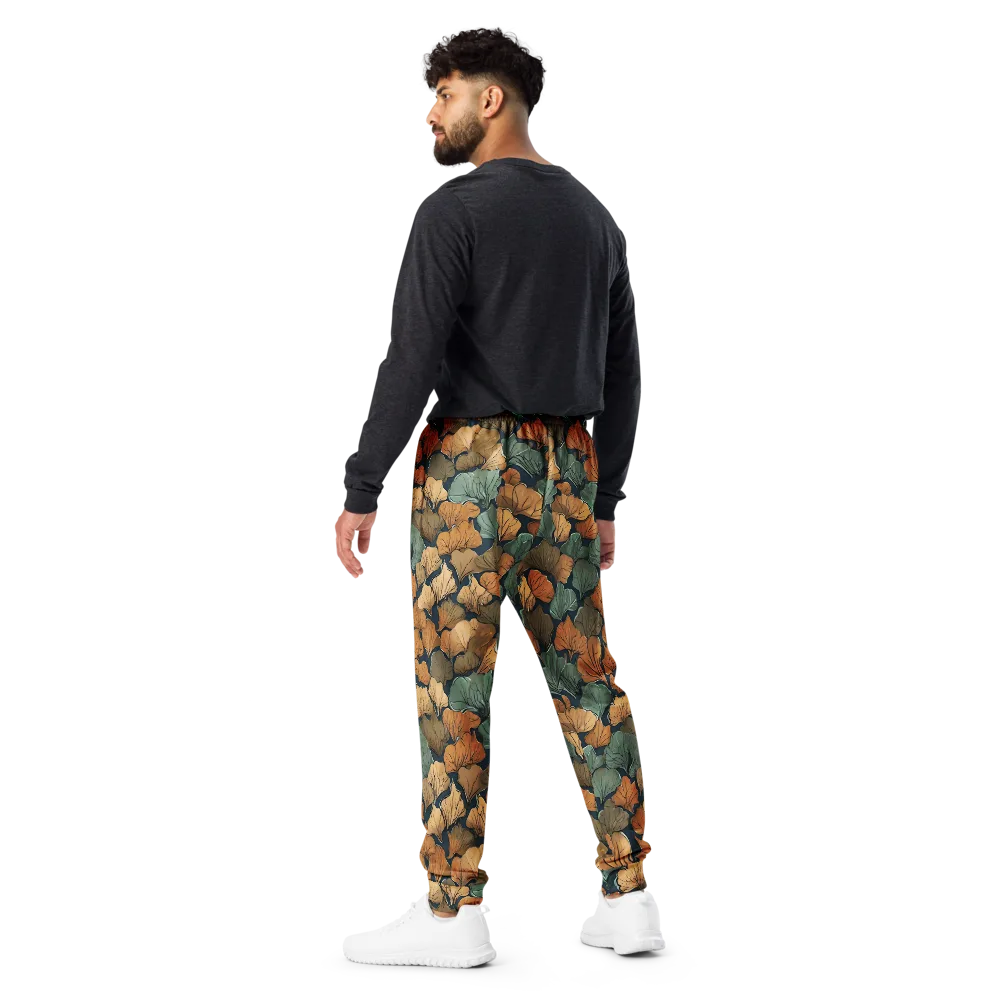 Midnight Foliage on Men's Joggers — Back