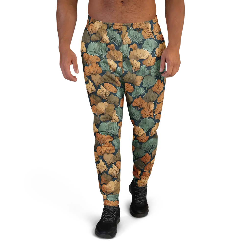 Midnight Foliage on Men's Joggers — Front