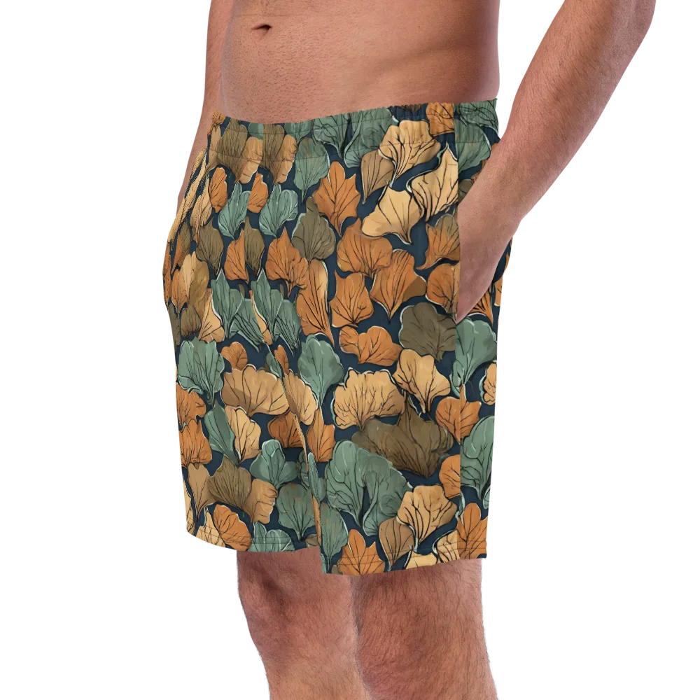 Midnight Foliage on Swim Trunks — Left Front
