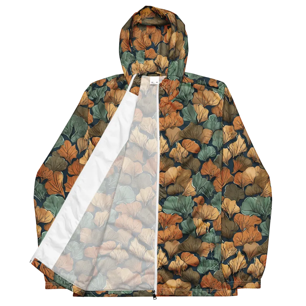 Midnight Foliage on Men's Windbreaker — Front