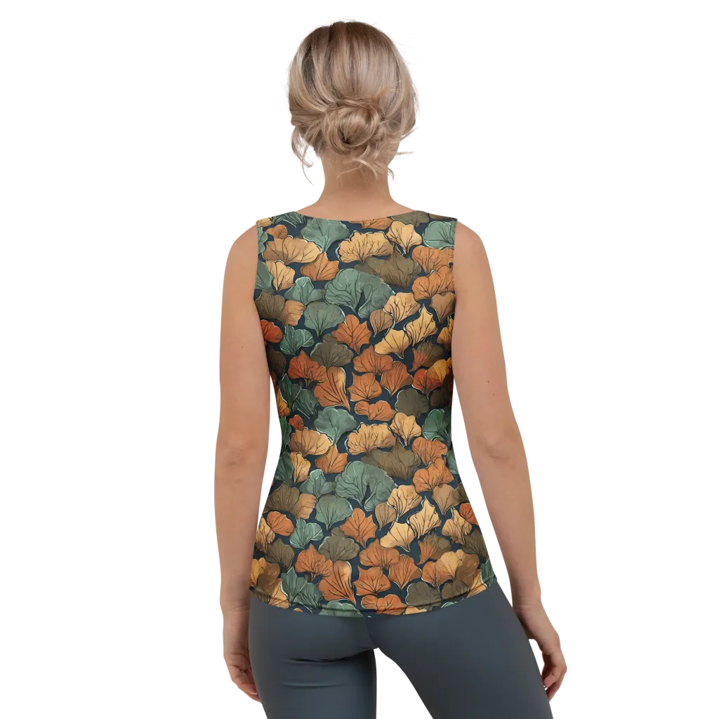 Midnight Foliage on Women's Tank Top — Back