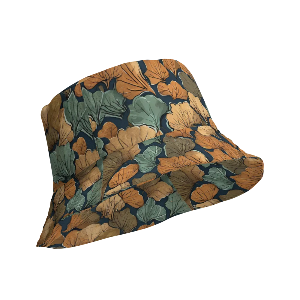 Midnight Foliage on Reversible Bucket Hat — Product details Outside
